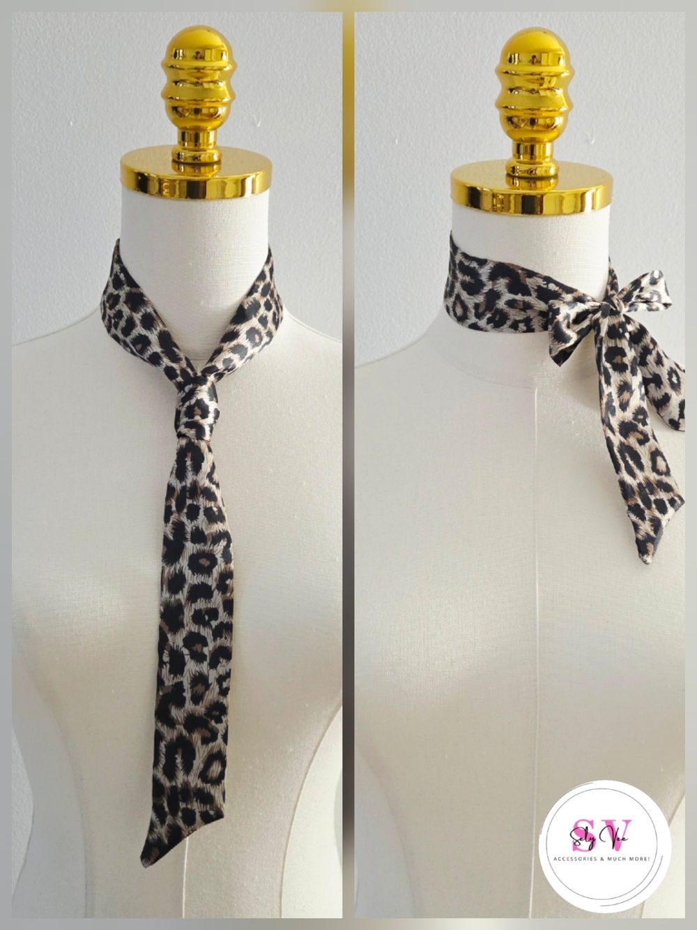 Leopard print scarf/headband